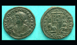 Licinius II, Siscia, Victory on Globe Portrait, Lovely!